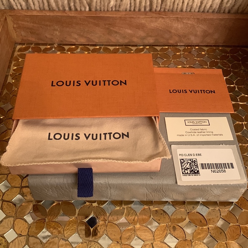 Brand New!! Authentic Louis Vuitton Damier Ebene CanvasCoin Pochette/ Key Pouch. - Picture 2 of 14